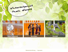 Tablet Screenshot of naturheilpraxis-heruth.de